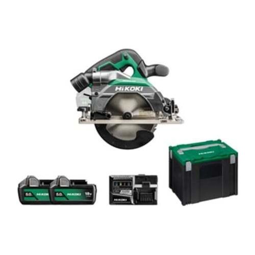 Hikoki 18V 165Mm Säge C1806Dbwpz 2X5,0Ah Hitsystem 66Mm