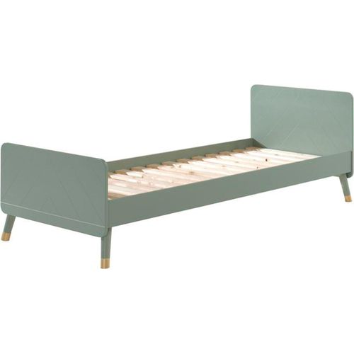 Einzelbett Kamillah 204x95x74 Kinderbett MDF Olive Grün