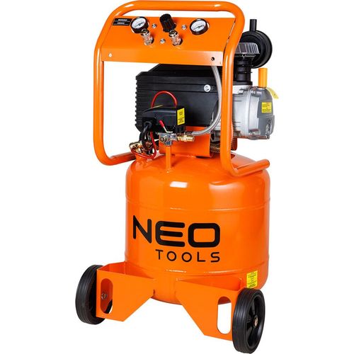 NEO TOOLS 40L Ölkompressor Vertikal - Platzsparend für kleine Werkstätten & Garagen, 1500W Leistung