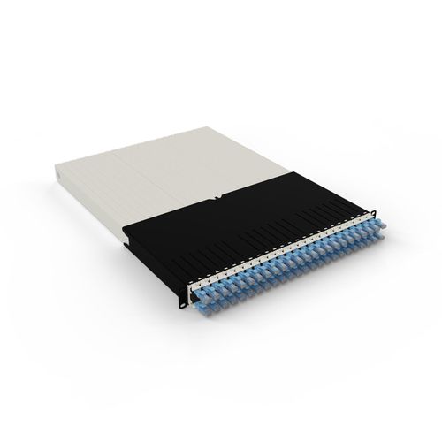 Patchbox patchbox.one Kabeleinzugssystem 30RU/UTP (1,8 m) mit 24 Kassetten, Patchkabel Cat. 6a, U/UTP, PoE++, Kabel blau