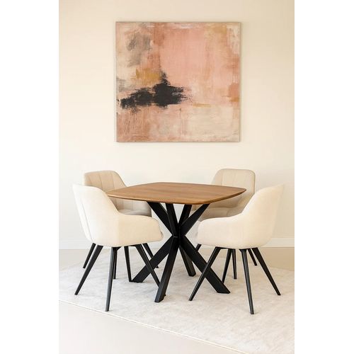 Runder Esstisch Deens – 100 cm – Natur – Mangoholz