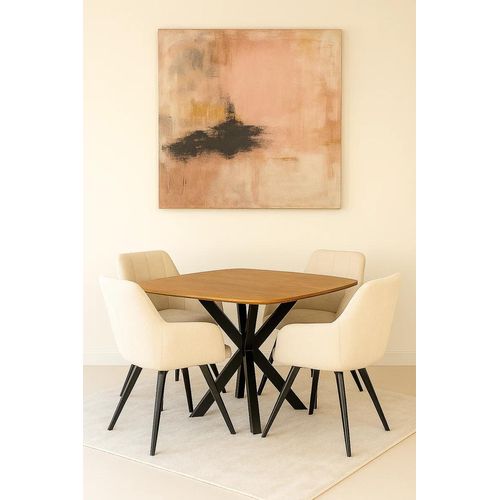 Runder Esstisch Deens – 120 cm – Natur – Mangoholz