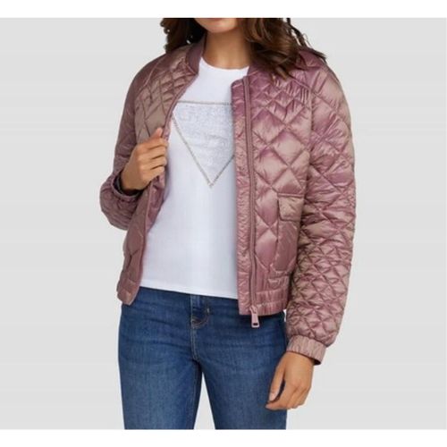 GUESS Damenbomberjacke Hilary, Steppdesign, Mauve Rose, Größe M