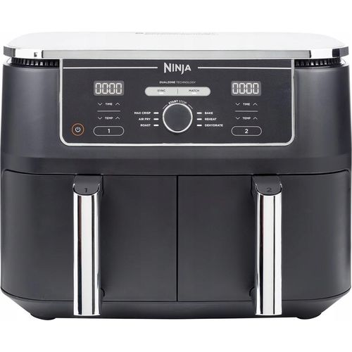 Fettarme Heißluftfritteuse Ninja Af400eu 9,5L 2470W Zwei Kammern Timer Lcd