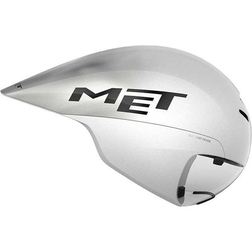 Met Drone Wide Body Ii Zeitfahrhelm Silber M Silber M