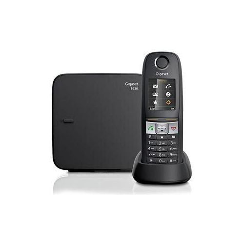 Gigaset E630 Schwarz DECT Telefon - 1.8" Display, 200 Telefonbuch, 300m Reichweite, 6 Hörer