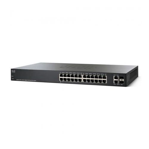 Cisco SG220-26P-K9-EU Cisco SG220-26P PoE/GE/GE/SMA/24 | 4x PoE+, 20x PoE, 180W PoE-Budget