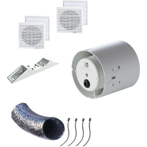 Ventilator Komplettsatz Rohr-Einschubventilator mit Zubehör Punto MG 100