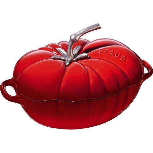 Staub Guss Cocotte "Tomate", oval Kirschrot 25 cm