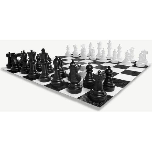 Ubergames - XL-Schachspiel - 64 cm - Nur 16 lose Schachfiguren - UV-beständig
