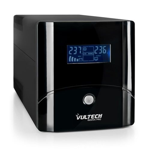 Vultech UPS1500VA-PRO Unterbrechungsfreie Stromversorgung 1500VA 800W 4 Steckdosen AC Line Interactive