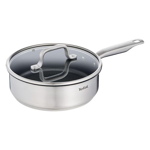 Tefal E4913225, Schwenkpfanne, Edelstahl, Edelstahl, Titan, Glas, 250 °C