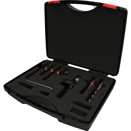 KS TOOLS Injektor-Spannschrauben-Ausbohr-Satz, 22-tlg ( 405.0050 )
