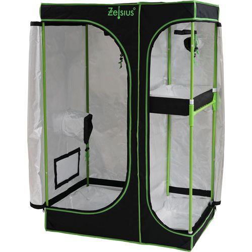 Zelsius Grow Tent 120 x 90 x 145 cm schwarz/grün Pflanzenzucht Indoor