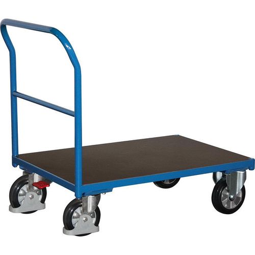 Schwerer Tischwagen 500 kg mit 2 Ladeflächen Zinkblech Typ L + EasySTOP