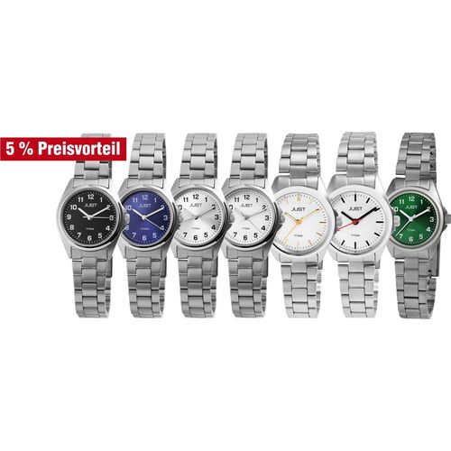 Just Damenarmbanduhr aus Titan, 5 Bar