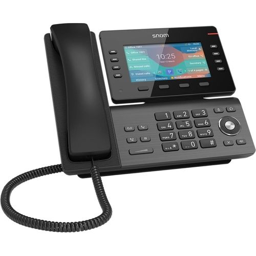 Snom D862 - IP-Telefon - Schwarz - Linux - 10000 Eintragungen - LCD - 12,7 cm (5 Zoll)