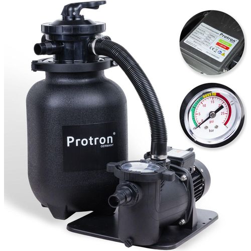 SF-8300 7-Wege-Ventil Pool Sandfilteranlage ECO 300W 8000L/h Sandfilter Filter Pool Filterkessel Poolfilter Vorfilter