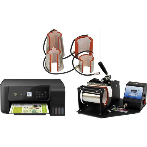 PixMax Tassenpresse inklusive Drucker und Zubehör