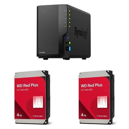 Synology DiskStation DS225+ 8TB (2x 4TB) WD Red® Plus NAS Festplatte