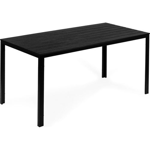 Gastronomie-Gartentisch 156 x 78 cm Schwarz