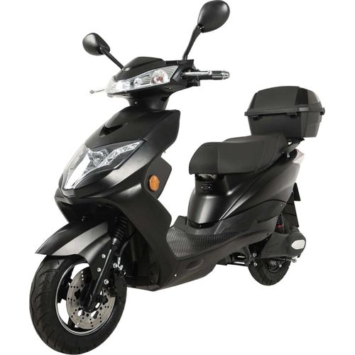 Elektroroller “EAGLE”, 2000 Watt, 60 km Reichweite, 45 km/h, Elektro-Roller, E-Roller mit Straßenzulassung, E-Mofa, Blei-Gel-Akku, Produktvideo, Schwarz