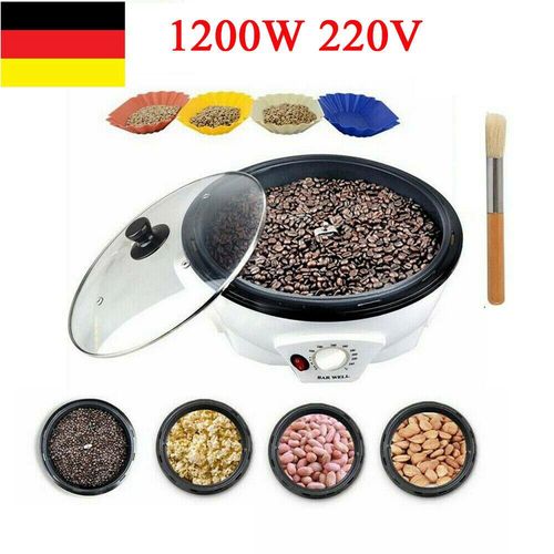 220V Haushalt Kaffeeröster Kaffeebohnen Bratmaschine Elektrische Kaffeebohnen Erdnuss Trockenfrüchte Kaffeebohnen-Backmaschine