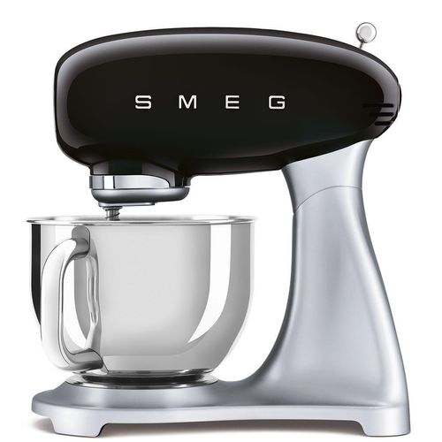 SMEG Küchenmaschine,Knetmaschine Rührmaschine mit Knethaken, 800,00 W, 4,80 l Schüssel, Edelstahl Schüssel, 6 Stufen Bedienfreundlich Mischen Schlagen