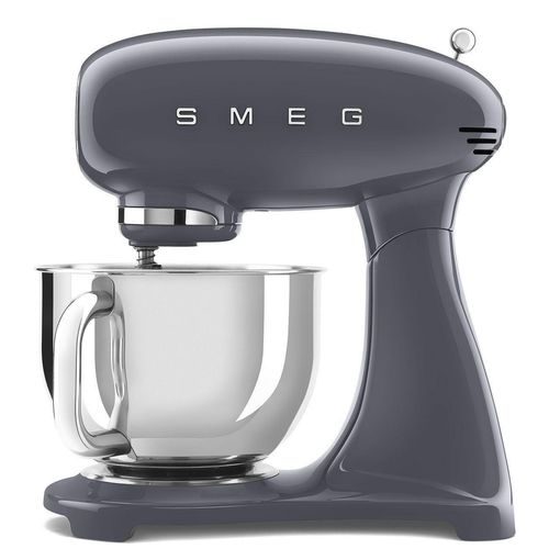 SMEG Küchenmaschine,Knetmaschine Rührmaschine mit Knethaken, 800,00 W, 4,80 l Schüssel, Edelstahl Schüssel, 6 Stufen Bedienfreundlich Mischen Schlagen