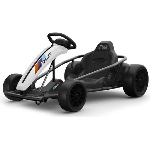 ES-Toys Kinder Elektro Gokart FXI1, weiß, E-Gokart mit Driftfunktion, 5-10km/h