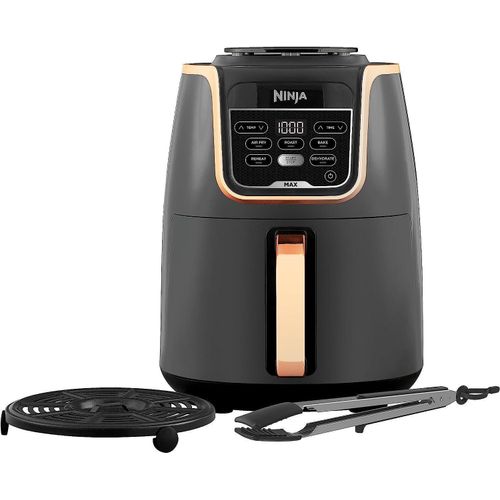 NINJA Heißluftfritteuse MAX 5in1 Airfryer Heissluftfritteuse XXL 5,2L Fritteuse 60 min Timer, 1750,00 W, Friteuse Heißluftfritteuse Fettfrei Heißluft
