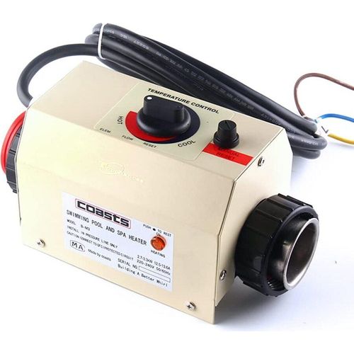 2KW 50 60Hz Schwimmbadheizung Elektrische Heizung Thermostat Warmwasserbereiter für Schwimmbad SPA Bad 220V