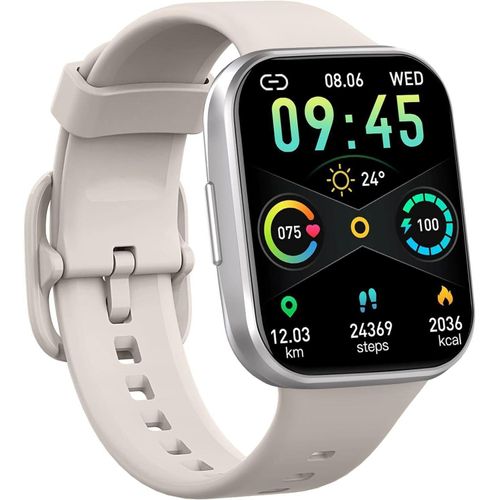 JUNG UAUE Smartwatch Damen & Herren Fitnessuhr, mit Bluetooth Smartwatch (4,29 cm/1,69 Zoll) 7 Tage Akku, 100+ Trainingsmodi, mit Android / iOS