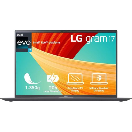 LG Full HD, 17,Ultralight Notebook, i7 Notebook (43,18 cm/17 Zoll, Intel Core i7 1360P, 1000 GB SSD, Laptop, Computer, Notebook, 17 Zoll, PC)