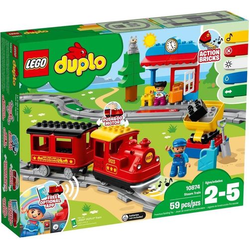 LEGO DUPLO Dampfeisenbahn - 59 Teile - 10874