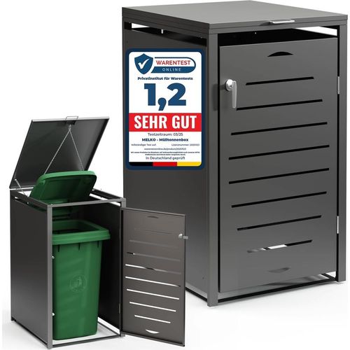 Mülltonnenbox Anthrazit für 1 Tonne (60–240 L) – Erweiterbar & wetterfest