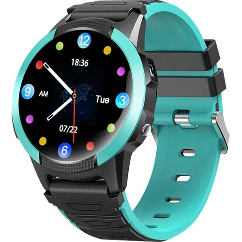 Kinder-Smartwatch mit GPS, Video- und Sprachanrufen, SOS-Taste, Schulmodus, Musik- und Videoplayer, Antispam-Kontaktliste und Pulsmesser.