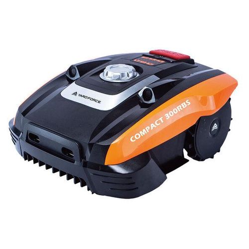 YARD FORCE Mähroboter Compact 300RBS, Intelligenter, kompakter, automatischer Rasenmäher-Roboter, iRadar-Sensoren und Mulchsystem für 300 m²