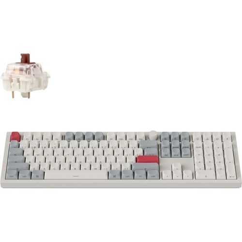 Keychron Q6 Max QMK/VIA Kabellose Mechanische Tastatur, QWERTY US, Side-Printed Keycaps Q6M-P3S