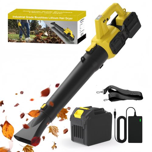 Akku Laubbläser, Akku Gebläse mit LED-Anzeige,6 Geschwindigkeitsmodi, 200km/h Luftgeschwindigkeit, 580CMF Luftdurchsatz für Gartenpflege,Schneeräumung