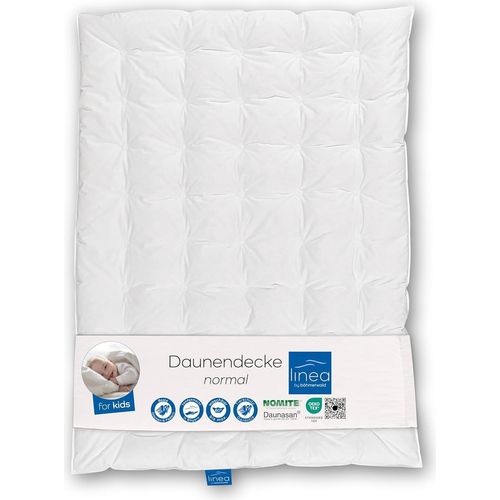LINEA böhmerwald Daunendecke normal, 90% Daunen / 10% Federn, weiß, 100x135