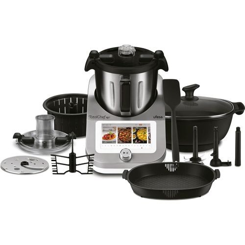 Ufesa TotalChef RK7 Küchenmaschine mit WLAN, Multifunktions Küchenroboter Kochfunktion, Kochroboter 30 Funktionen, 4.5L, 7-Zoll-Touchscreen,