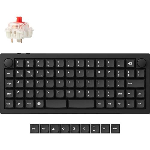 Keychron Q15 Max QMK Kabelloss Mechanische Tastatur, Hot-Swap, RGB LED, QWERTY US Layout Q15M-M1