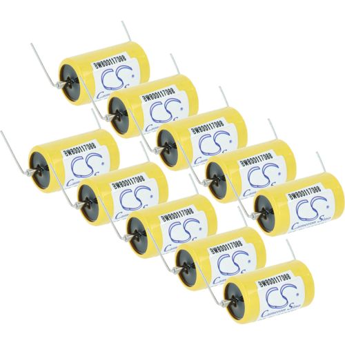vhbw 10x Akku Ersatz für Maxell ER3 (1100mAh, 3,6V, Li-MnO2) 1x Zellen