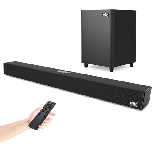 Heimkino-Soundsystem Soundbar TV Bluetooth-Lautsprecher Subwoofer Optisch AUX,(Schwarz)