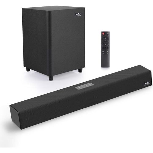 ele ELEOPTION 100W TV SoundBar 2.1 Bluetooth-Lautsprecher 5.0 Heimkinosystem 3D-Surround-Soundbar-Fernbedienung mit Subwoofer Für TV
