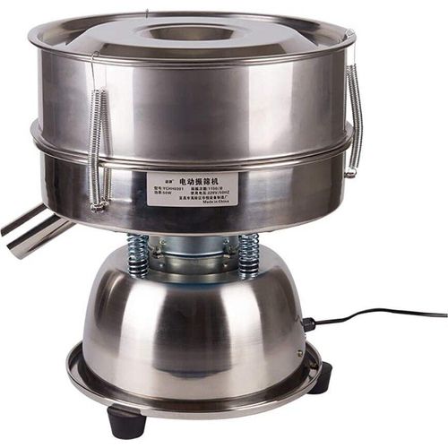 220V Elektrisches Vibrationssieb Automatische Siebschüttelmaschine Elektrische Pulversiebmaschine für die Lebensmittelindustrie，300mm Siebdurchmesser(Host, ohne Sieb)