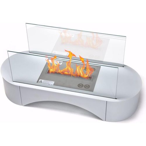 Tischkamin Pompei Silber