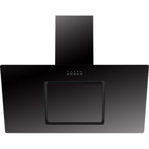 Dunstabzugshaube Schräghaube Kopffrei 90 cm Schwarz Wandhaube Respekta