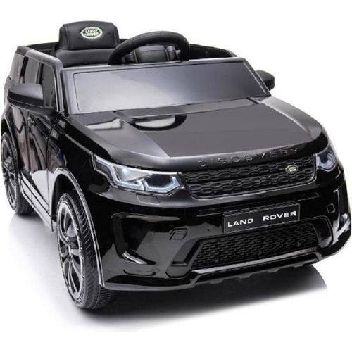 ES-Toys Kinder Elektroauto Land Rover Discovery 5 EVA-Reifen Bluetooth Musik MP3 schwarz